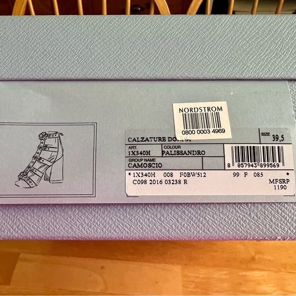 Prada Platform Sandals Calzature Donna Camoscio Brown Suede, Size US 8.5 - Picture 12 of 13